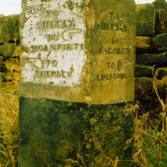Old Guide Post At Junction With Ing Head Lane