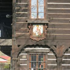 Obrázek svatého Floriána na Vísecké rychtě v Kravařích