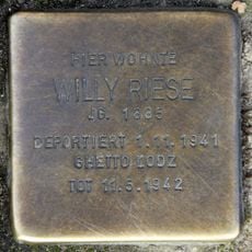 Stolperstein en memoria de Willy Riese