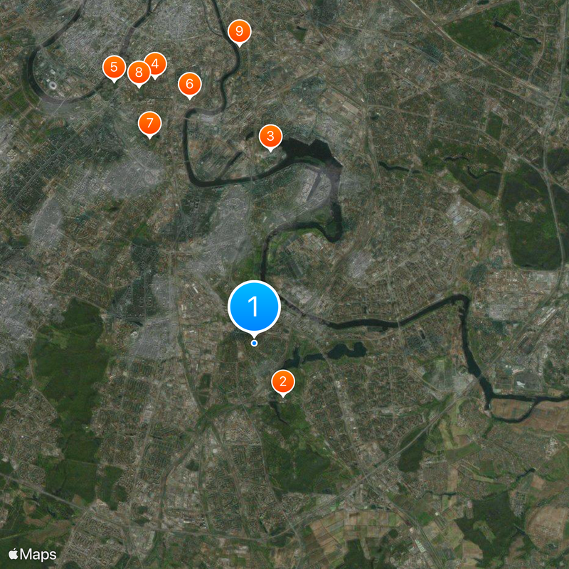 Südlicher Verwaltungsbezirk Karte