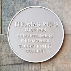 Commemorative plaque to Thomas Reid