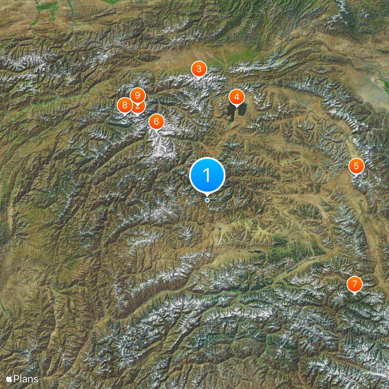 Gorno-Badachsjan Kaart