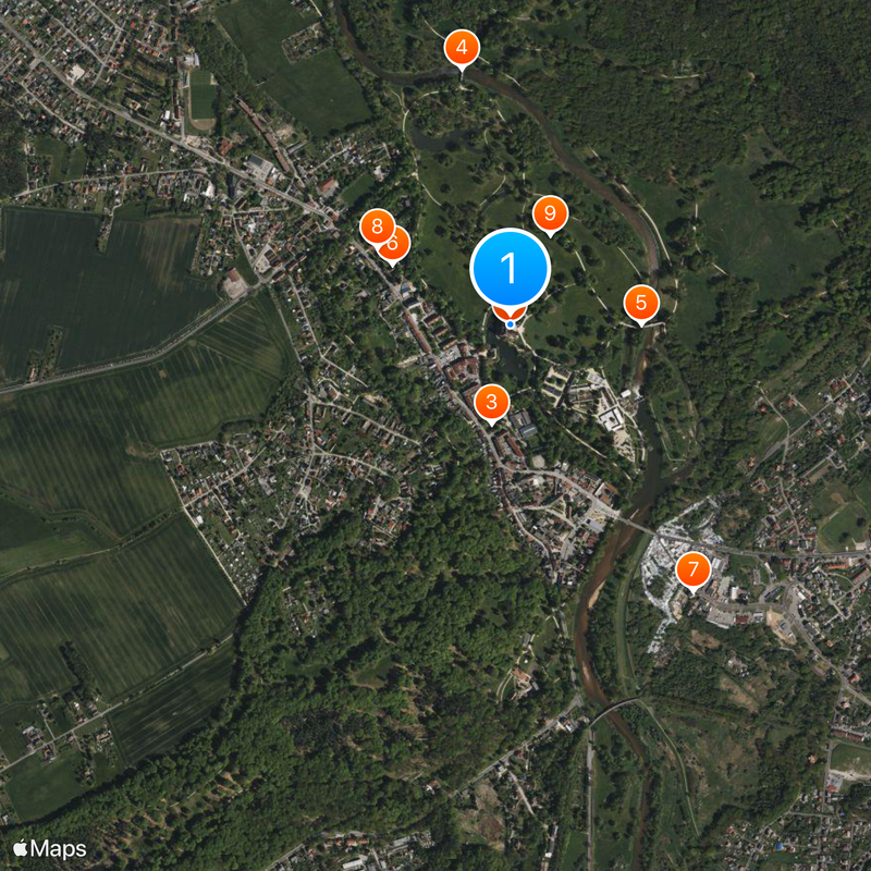 Fürst-Pückler-Park Bad Muskau Karte