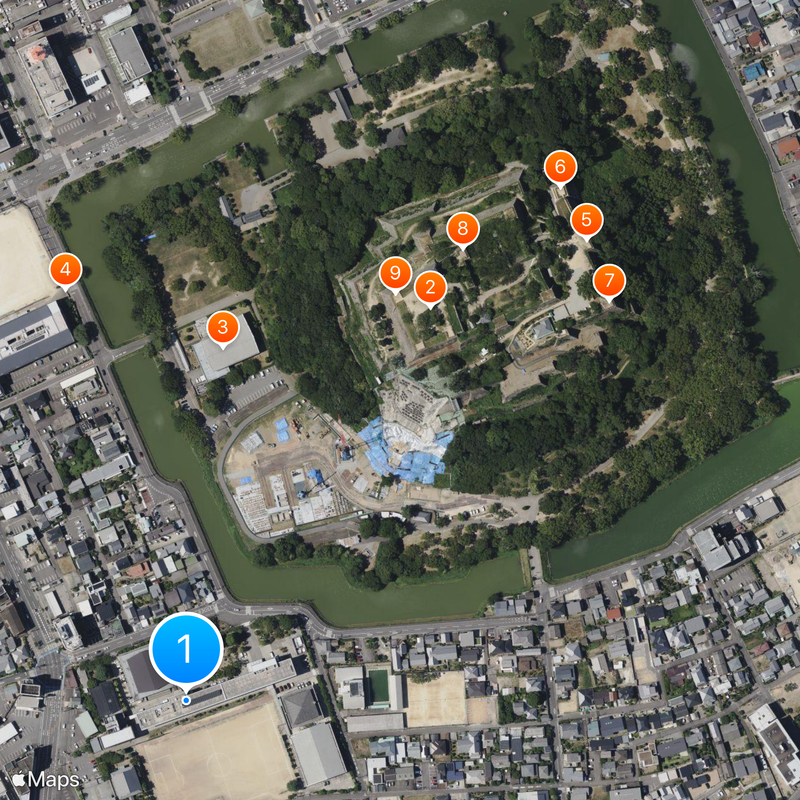 Kagawa Prefectural Marugame High School Map