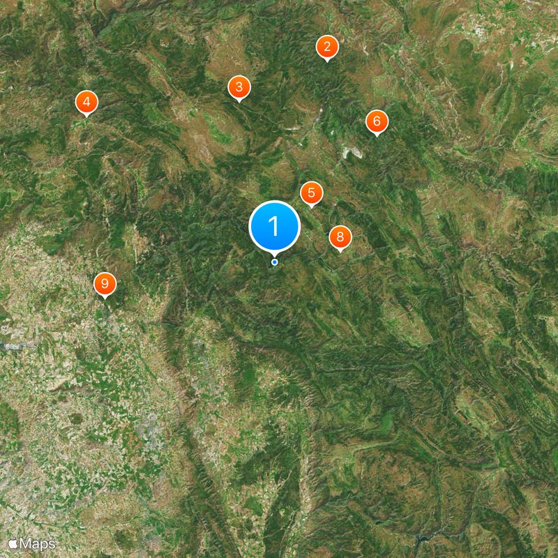 Solán de Cabras Map