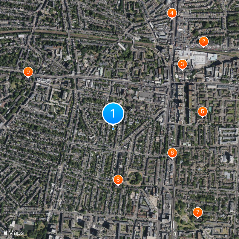 De Beauvoir Town Map