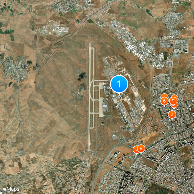 Erbil International Airport Map