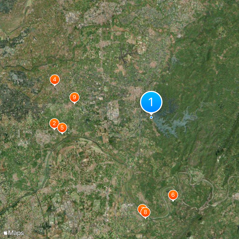 Wusanto Reservoir Mappa