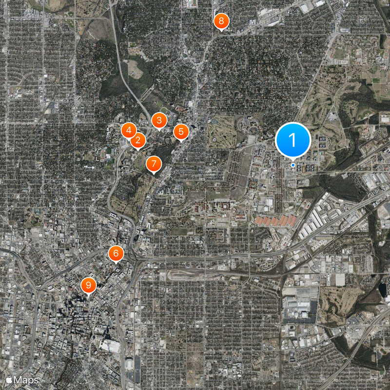 Fort Sam Houston Karte