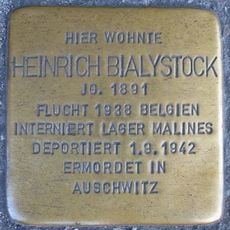 Stolperstein dedicated to Heinrich Bialystock