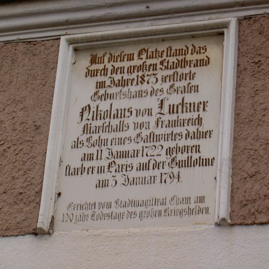 Gedenktafel für Nikolaus von Luckner