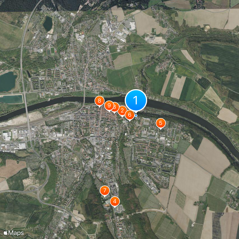 Centro di sterminio di Sonnenstein Mappa
